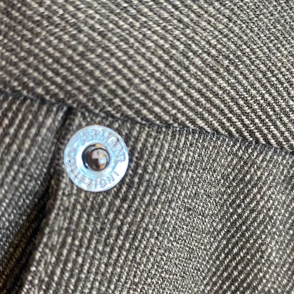 Armani Collezioni Wool Blend Brown Tan Trousers Pants Luxury Designer Minimalist - Picture 4 of 16